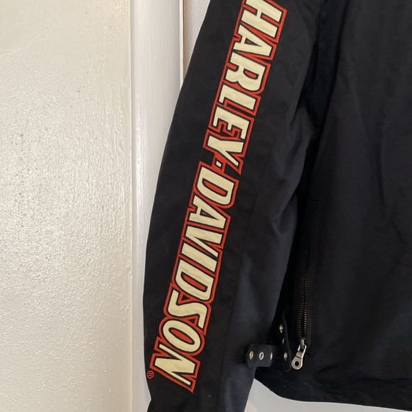 Men’s Harley Davidson Large Complete Functional Nylon Lined Riding Jacket- LRG - Picture 2 of 15